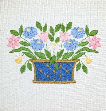 Flowers in Wire Basket Flowers in Wire Basket