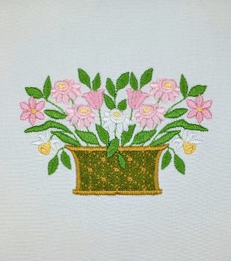 Flowers in Wire Basket Flowers in Wire Basket