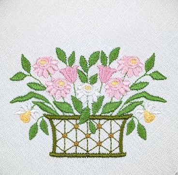 Flowers in Wire Basket Flowers in Wire Basket