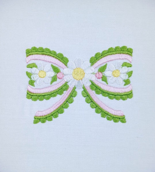 Ruffled Floral Bow Ruffled Floral Bow