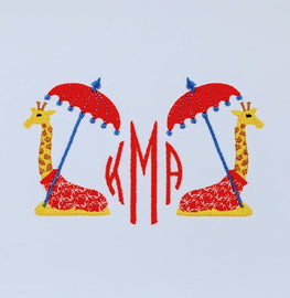 Chinois Giraffe with Parasol