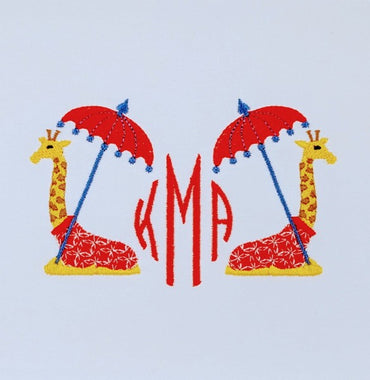 Chinois Giraffe with Parasol