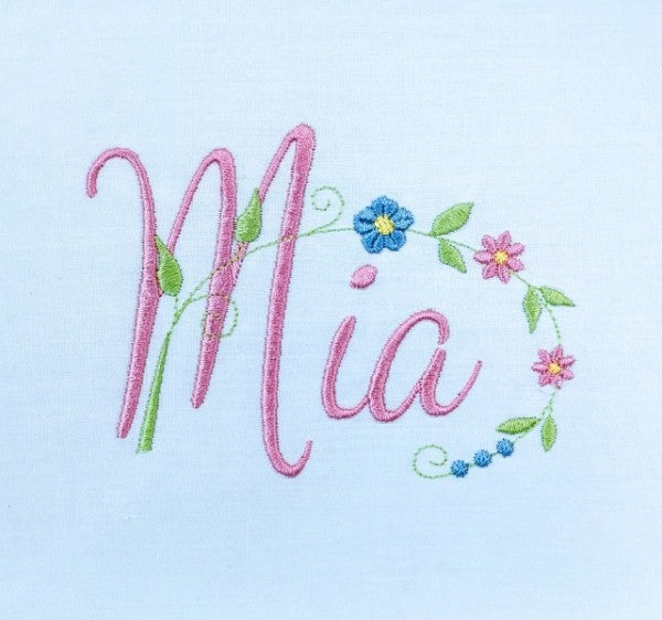 Floral Sprig Oval Floral Sprig Oval