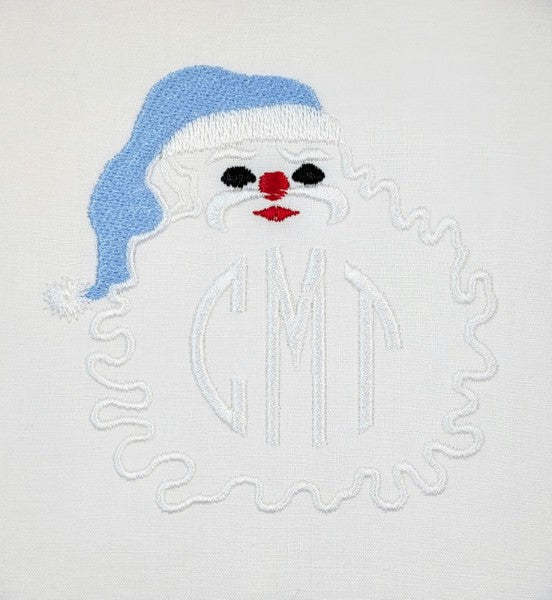 Santa Face Monogram Frame Santa Face Monogram Frame