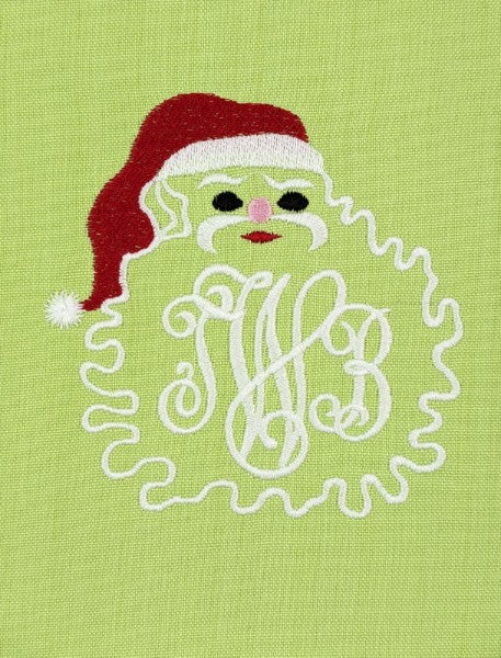 Santa Face Monogram Frame Santa Face Monogram Frame