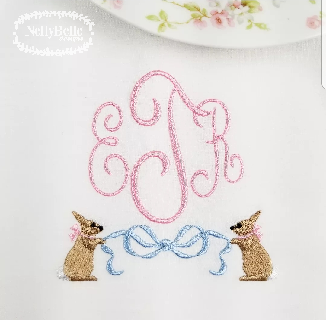 Bunnies and Bow Frame Bunnies and Bow Frame
