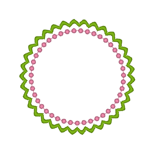 Scalloped Circle Scalloped Circle