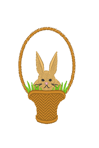 Bunny in the Easter Basket