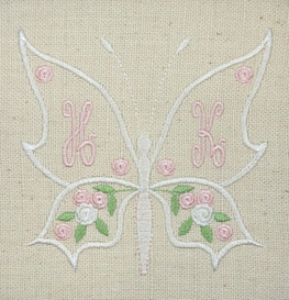 Butterfly Monogram Frame