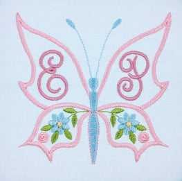 Butterfly Monogram Frame