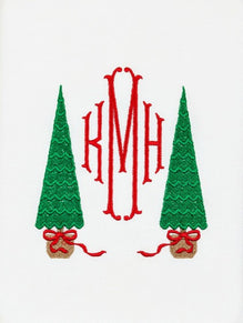 Christmas Trees in Baskets