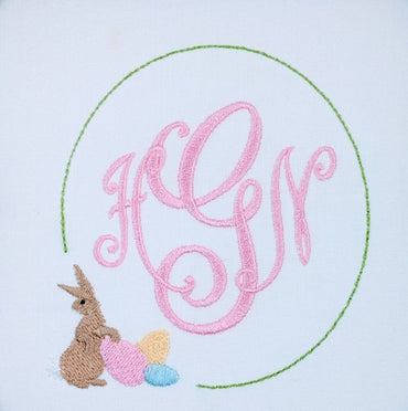 Easter Bunny with His Eggs