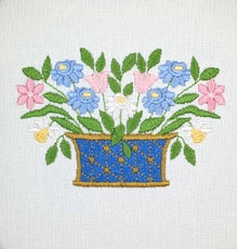 Flowers in Wire Basket