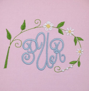 Floral Sprig Oval