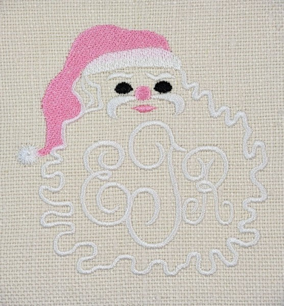 Santa Face Monogram Frame – NellyBelle Designs